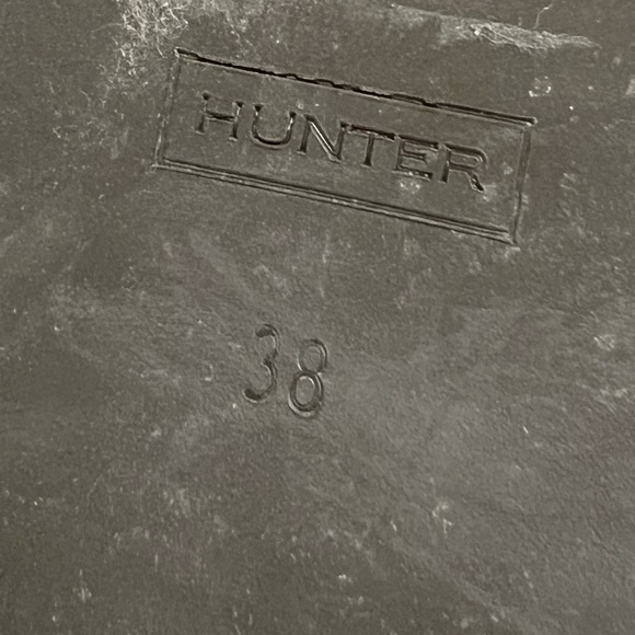 Hunter Henson Boots Navy Quilted Brown Oiled Leather Heeled Size 38 - Picture 11 of 14